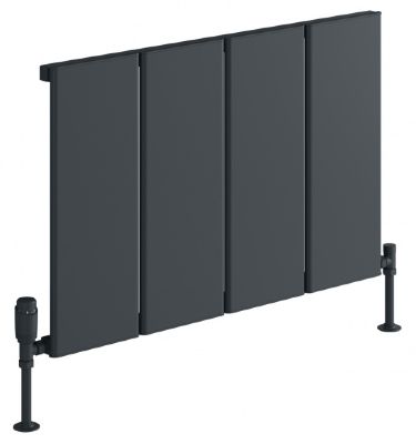REINA LARGA ANTHRACITE TEXTURE ALUMINIUM HORIZONTAL DESIGNER RADIATOR H600 x W812, A-LRG060081A *SPECIAL OFFER*