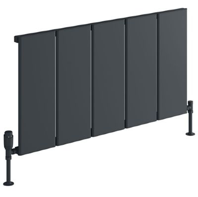 REINA LARGA ANTHRACITE TEXTURE ALUMINIUM HORIZONTAL DESIGNER RADIATOR H600 x W1016, A-LRG060101A *SPECIAL OFFER*