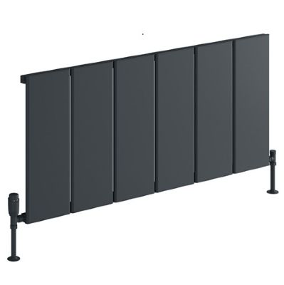 REINA LARGA ANTHRACITE TEXTURE ALUMINIUM HORIZONTAL DESIGNER RADIATOR H600 x W1220, A-LRG060122A *SPECIAL OFFER*