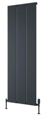 REINA LARGA ANTHRACITE TEXTURE ALUMINIUM VERTICAL DESIGNER RADIATOR H1800 x W608, A-LRG180060A *SPECIAL OFFER*