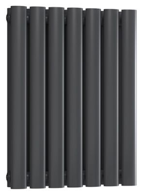 REINA NEVAL ANTHRACITE TEXTURE ALUMINIUM DOUBLE PANEL HORIZONTAL DESIGNER RADIATOR H600 x W404, A-NVL06040DA *SPECIAL OFFER*