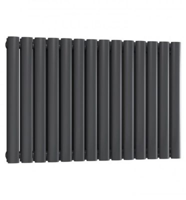  REINA NEVAL ANTHRACITE TEXTURE ALUMINIUM SINGLE PANEL HORIZONTAL DESIGNER RADIATOR H600 x W817, A-NVL06081SA *SPECIAL OFFER*