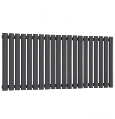 REINA NEVAL ANTHRACITE TEXTURE ALUMINIUM SINGLE PANEL HORIZONTAL DESIGNER RADIATOR H600 x W1171, A-NVL06117SA *SPECIAL OFFER*