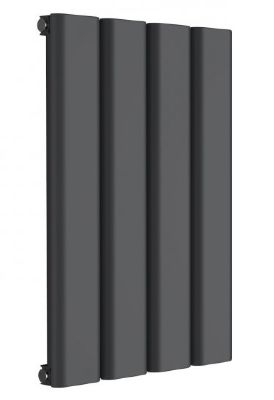 REINA VICARI ANTHRACITE TEXTURE ALUMINIUM SINGLE HORIZONTAL DESIGNER RADIATOR H600 x W400, A-VCR060040SA *SPECIAL OFFER*