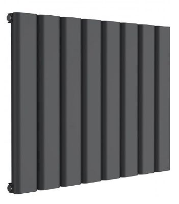 REINA VICARI ANTHRACITE TEXTURE ALUMINIUM SINGLE HORIZONTAL DESIGNER RADIATOR H600 x W800, A-VCR060080SA *SPECIAL OFFER*