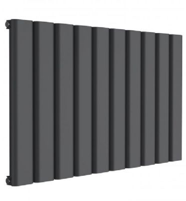 REINA VICARI ANTHRACITE TEXTURE ALUMINIUM SINGLE HORIZONTAL DESIGNER RADIATOR H600 x W1000, A-VCR060100SA *SPECIAL OFFER*