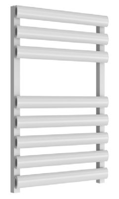  REINA VEROLI WHITE TEXTURE ALUMINIUM DESIGNER TOWEL WARMER H750mm x W480mm, A-VRL0755W *SPECIAL OFFER
