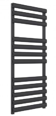 REINA VEROLI ANTHRACITE TEXTURE ALUMINIUM DESIGNER TOWEL WARMER H1190mm x W480mm, A-VRL1195A *SPECIAL OFFER*