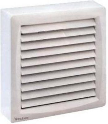 VECTAIRE 'A' ECO MODULAR WHITE AUTOMATIC or CORD 12cm BATHROOM/KITCHEN AXIAL EXTRACTOR FAN, A12/5CA