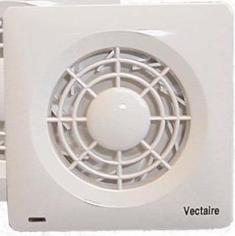 VECTAIRE 'AMF' CENTRIFUGAL WHITE CORD or REMOTE 10cm BATHROOM/KITCHEN EXTRACTOR FAN, AMF100C