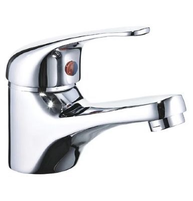 EVO BOSTON CHROME SINGLE LEVER MONO BASIN MIXER TAP WITH CLICK CLACK/PUSH BUTTON WASTE, BTAP0102