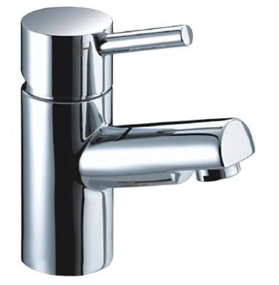 EVO YORK CHROME SINGLE LEVER MINI MONO BASIN MIXER TAP WITH CLICK CLACK/PUSH BUTTON WASTE, BTAP0301