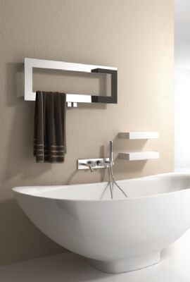 REINA BIVANO POLISHED STAINLESS STEEL DESIGNER TOWEL WARMER H300mm x W800mm, RNS-BV8030 *SPECIAL OFFER* REINA BIVANO POLISHED STAINLESS STEEL DESIGNER TOWEL WARMER H300mm x W800mm, RNS-BV8030 *SPECIAL OFFER*