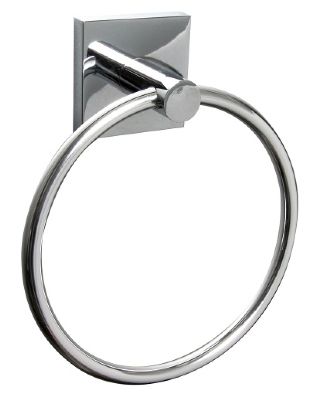 MILLER PRIMARY CUBE CHROME BATHROOM TOWEL RING, C05 (P2G)