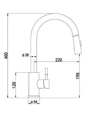 ELLSI CATO BRUSHED BRASS MONO SINGLE LEVER KITCHEN SINK MIXER TAP with PULL-OUT FLEXIBLE SPRAY, PDT-000455 ELLSI CATO BRUSHED BRASS MONO SINGLE LEVER KITCHEN SINK MIXER TAP with PULL-OUT FLEXIBLE SPRAY, PDT-000455