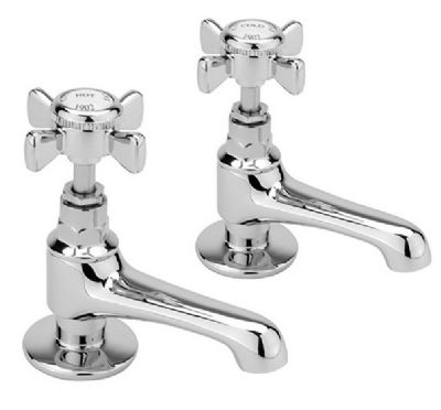 SAGITTARIUS CHURCHMAN CHROME TRADITIONAL BASIN TAPS, CH/101/C *SPECIAL OFFER*