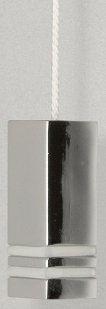 MILLER CLASSIC CHROME BATHROOM MODERN SQUARE LIGHT PULL, 695C (P2G)