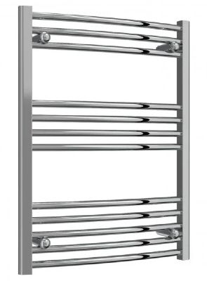 REINA CAPO CHROME CURVED LADDER TOWEL WARMER H800mm x W600mm, CPO0860CC