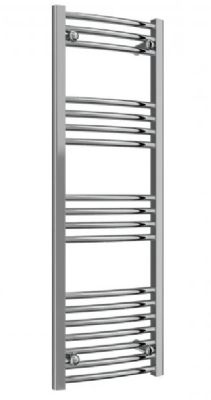 REINA CAPO CHROME CURVED LADDER TOWEL WARMER H1200mm x W400mm, CPO1240CC