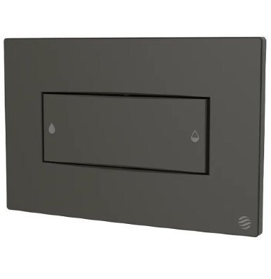 THOMAS DUDLEY CORAL MATT BLACK VANTAGE/MINIFLO DUAL FLUSH 232mm x 152mm x 13mm PUSH PLATE, 375774 *SPECIAL OFFER*