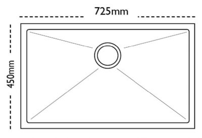 CARRON PHOENIX DECA XL INSET/UNDERMOUNTED POLISHED STAINLESS STEEL SINK, 127.0437.219 CARRON PHOENIX DECA XL INSET/UNDERMOUNTED POLISHED STAINLESS STEEL SINK, 127.0437.219