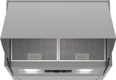 BOSCH SERIE 2 METALLIC SILVER INTEGRATED EXTRACTOR 60cm WIDE HIGH EXTRACTION RATE, DEM66AC00B (BSH) 