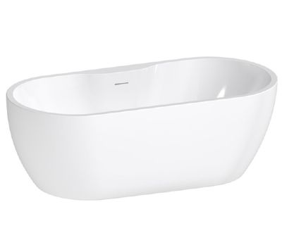 AQUACITY PLYMOUTH MODERN WHITE 1650mm x 745mm FREESTANDING BATH with WASTE, AC0076 *SPECIAL OFFER*
