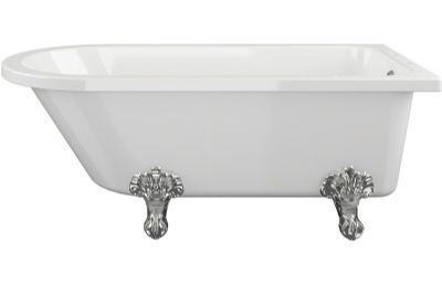 AQUACITY LINCOLN CLASSIC 2-Tap Hole WHITE 1500mm x 750mm FREESTANDING BATH Including Chrome Claw Feet, AC2026 AQUACITY LINCOLN CLASSIC 2-Tap Hole WHITE 1500mm x 750mm FREESTANDING BATH Including Chrome Claw Feet, AC2026