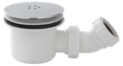 HUDSON REED CHROME 90mm MEGA FLOW COMBINED SHOWER WASTE/TRAP, STW001 (P2G)