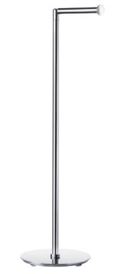 SMEDBO OUTLINE LITE POLISHED STAINLESS STEEL BATHROOM FREE STANDING ROUND TOILET ROLL/SPARE HOLDER, FK635