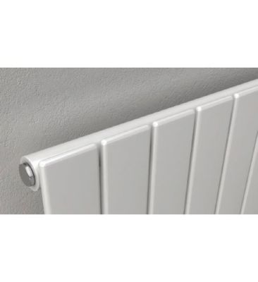 REINA FLAT SINGLE PANEL WHITE HORIZONTAL DESIGNER RADIATOR H600 x W440, RND-FL06W REINA FLAT SINGLE PANEL WHITE HORIZONTAL DESIGNER RADIATOR H600 x W440, RND-FL06W