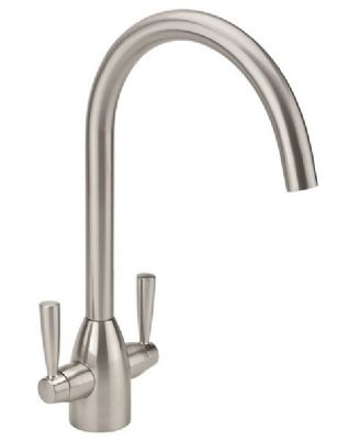  SAGITTARIUS FORME BRUSHED NICKEL CONTEMPORARY MONO KITCHEN SINK MIXER TAP with SWIVEL SPOUT, KTS/233/BN *SPECIAL OFFER*