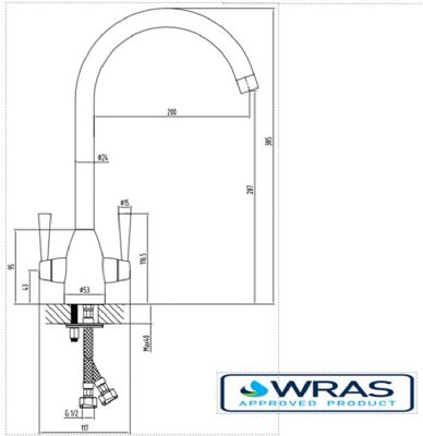 SAGITTARIUS FORME BRUSHED NICKEL CONTEMPORARY MONO KITCHEN SINK MIXER TAP with SWIVEL SPOUT, KTS/233/BN *SPECIAL OFFER* SAGITTARIUS FORME BRUSHED NICKEL CONTEMPORARY MONO KITCHEN SINK MIXER TAP with SWIVEL SPOUT, KTS/233/BN *SPECIAL OFFER*