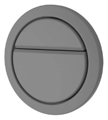 THOMAS DUDLEY GEO SOFT TOUCH GREY VANTAGE/MINIFLO DUAL FLUSH 73.5mm ROUND PUSH BUTTON, 373557 *SPECIAL OFFER* (Q-25499)