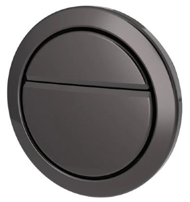 THOMAS DUDLEY GEO GUNMETAL VANTAGE/MINIFLO DUAL FLUSH 73.5mm ROUND PUSH BUTTON, 379355