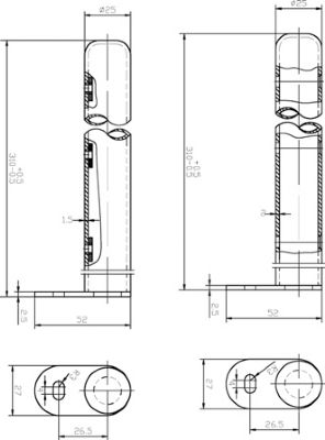 HUDSON REED COLOSSEUM GLOSS WHITE FLOOR MOUNTING FEET, HX300 (P2G) **SPECIAL OFFER** HUDSON REED COLOSSEUM GLOSS WHITE FLOOR MOUNTING FEET, HX300 (P2G) **SPECIAL OFFER**
