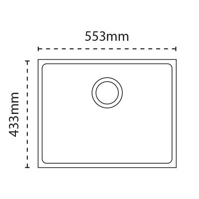 CARRON PHOENIX HAVEN 100 UNDERMOUNTED POLAR WHITE GRANITE SINK, 125.0696.031 CARRON PHOENIX HAVEN 100 UNDERMOUNTED POLAR WHITE GRANITE SINK, 125.0696.031