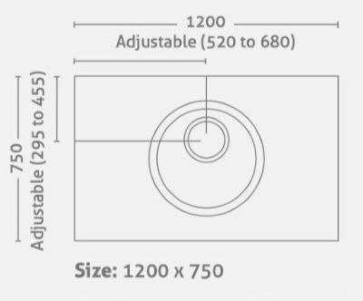 IMPEY LEVEL-DEC EASY FIT WETROOM FLOOR FORMER 1200mm x 1750mm for VINYL FLOORS, LDE1275GRY IMPEY LEVEL-DEC EASY FIT WETROOM FLOOR FORMER 1200mm x 1750mm for VINYL FLOORS, LDE1275GRY