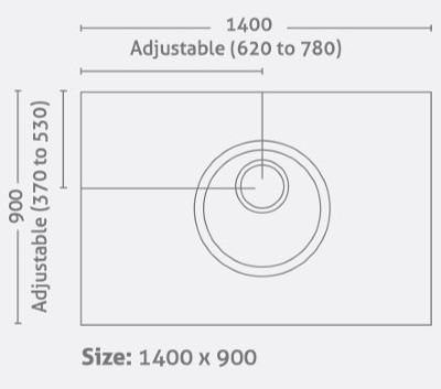 IMPEY LEVEL-DEC EASY FIT WETROOM FLOOR FORMER 1400mm x 900mm for VINYL FLOORS, LDE1490GRY IMPEY LEVEL-DEC EASY FIT WETROOM FLOOR FORMER 1400mm x 900mm for VINYL FLOORS, LDE1490GRY