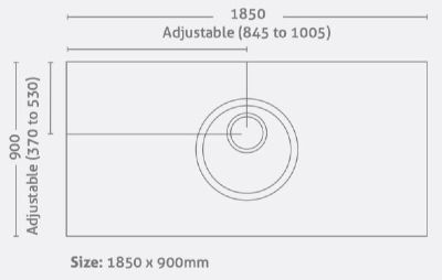 IMPEY AQUA-DEC EASY FIT WETROOM FLOOR FORMER 1850mm x 900mm, ADE18590GRY IMPEY AQUA-DEC EASY FIT WETROOM FLOOR FORMER 1850mm x 900mm, ADE18590GRY