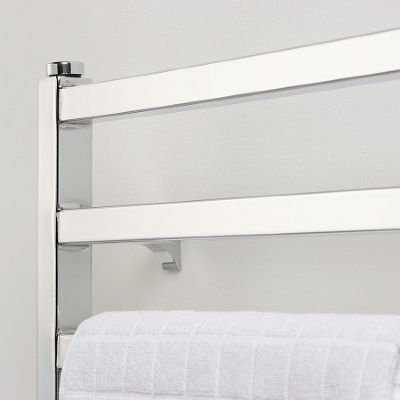 ULTRAHEAT KARNAK CHROME BATHROOM H480mm x W420mm CONTEMPORARY SQUARE TUBULAR TOWEL WARMER, 4K5C ULTRAHEAT KARNAK CHROME BATHROOM H480mm x W420mm CONTEMPORARY SQUARE TUBULAR TOWEL WARMER, 4K5C