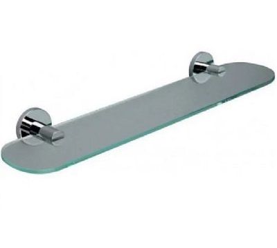 MILLER LILY CHROME BATHROOM 50cm CLEAR GLASS SHELF, L02
