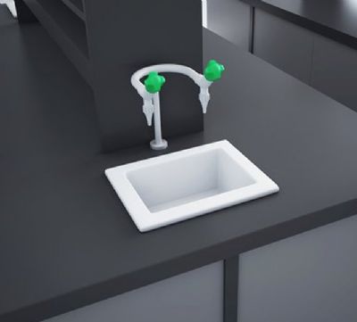 RAK LABORATORY 1 - WHITE RECTANGULAR DROP IN/INSET SINGLE BOWL CERAMIC SINK, LABSINK1 RAK LABORATORY 1 - WHITE RECTANGULAR DROP IN/INSET SINGLE BOWL CERAMIC SINK, LABSINK1
