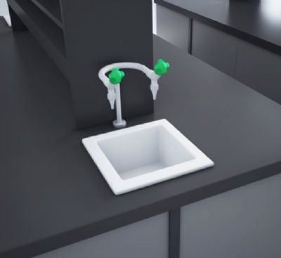 RAK LABORATORY 2 - WHITE RECTANGULAR DROP IN/INSET SINGLE BOWL CERAMIC SINK, LABSINK2 RAK LABORATORY 2 - WHITE RECTANGULAR DROP IN/INSET SINGLE BOWL CERAMIC SINK, LABSINK2