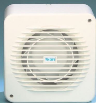 VECTAIRE 'MF' SUPER SILENT CENTRIFUGAL WHITE TIMER 10cm/12cm BATHROOM/KITCHEN EXTRACTOR FAN, MF250T