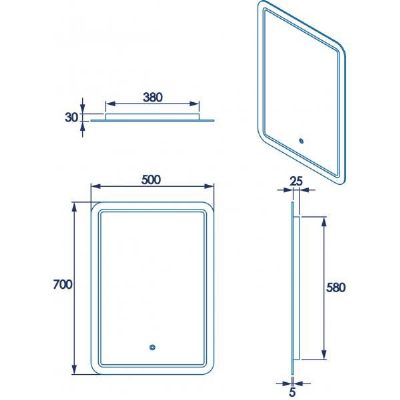 CROYDEX CHAWSTON ILLUMINATED MIRROR with DEMISTER PAD, MM720400E *SPECIAL OFFER* CROYDEX CHAWSTON ILLUMINATED MIRROR with DEMISTER PAD, MM720400E *SPECIAL OFFER*