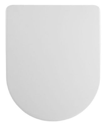 HUDSON REED LUXURY WHITE 'D' SHAPED SOFT CLOSE TOP FIX TOILET SEAT, NTS007