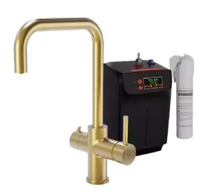 ELLSI ELISE BRUSHED GOLD FINISH 3 IN 1 INSTANT HOT WATER KITCHEN TAP with BOILER & FILTER, PDT-000048-51-52 *SPECIAL OFFER* ELLSI ELISE BRUSHED GOLD FINISH 3 IN 1 INSTANT HOT WATER KITCHEN TAP with BOILER & FILTER, PDT-000048-51-52 *SPECIAL OFFER*