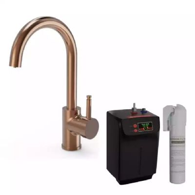 ELLSI SOLE BRUSHED COPPER FINISH 3 IN 1 INSTANT HOT WATER KITCHEN TAP with BOILER & FILTER, PDT-000236-215-52 (EL) *SPECIAL OFFER* ELLSI SOLE BRUSHED COPPER FINISH 3 IN 1 INSTANT HOT WATER KITCHEN TAP with BOILER & FILTER, PDT-000236-215-52 (EL) *SPECIAL OFFER*