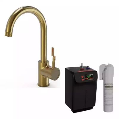 ELLSI FIRM/INDUSTRIAL BRUSHED GOLD FINISH 3 IN 1 INSTANT HOT WATER KITCHEN TAP with BOILER & FILTER, PDT-000241-215-52 (EL) *SPECIAL OFFER* ELLSI FIRM/INDUSTRIAL BRUSHED GOLD FINISH 3 IN 1 INSTANT HOT WATER KITCHEN TAP with BOILER & FILTER, PDT-000241-215-52 (EL) *SPECIAL OFFER*